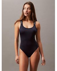 Calvin Klein - Bañador con espalda descubierta - CK Meta Legacy - Lyst
