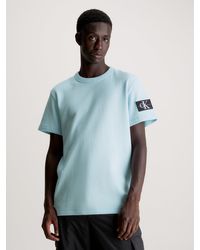 Calvin Klein - Waffle Cotton Badge T-shirt - Lyst