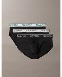 Calvin Klein - 3 Pack Hip Briefs - Lyst