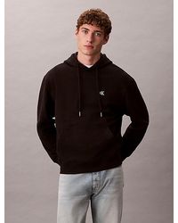 Calvin Klein - Jeans Cotton Terry Monogram Hoodie - Lyst