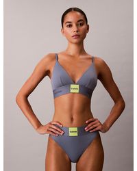 Calvin Klein - Unlined Triangle Bra - Lyst