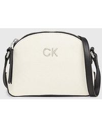 Calvin Klein - Kleine Crossbody Bag aus Canvas - Lyst