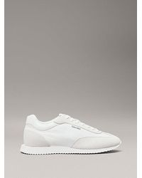 Calvin Klein - Wildleder-Sneakers Mit Flachem Profil - Lyst