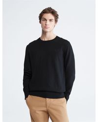 Calvin Klein - Smooth Cotton Sweater - Lyst