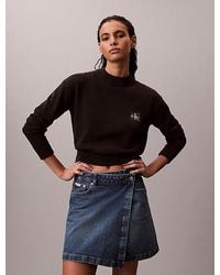 Calvin Klein - Jeans Cotton Knit Badge Jumper - Lyst