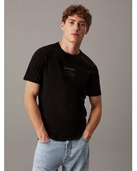 Calvin Klein - T-Shirt Met Logo - Lyst