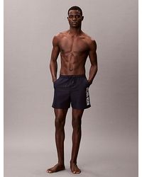 Calvin Klein - Medium Drawstring Swim Shorts Intense Power - Lyst