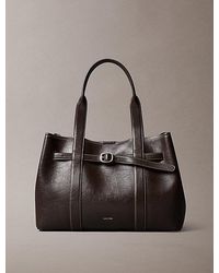 Calvin Klein - Buckle Laptop Tote Bag - Lyst