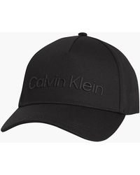 Calvin Klein Logo-Kappe aus Bio-Baumwolle - Schwarz