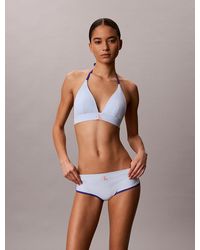 Calvin Klein - Halter Triangle Bikini Top - Lyst