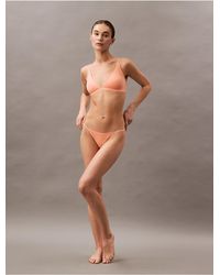 Calvin Klein - Ideal Cotton String Bikini - Lyst
