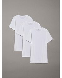 Calvin Klein - 3-Pack T-Shirts Met Ronde Hals - Lyst