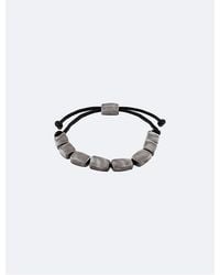 Calvin Klein - Organic Rectangle Shape Beaded Bracelet - Lyst