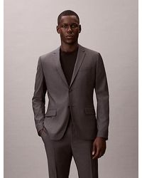 Calvin Klein - Slim Wool Textured Blazer - Lyst