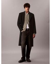 Calvin Klein - Jeans Heathered Cotton Zip Cardigan - Lyst