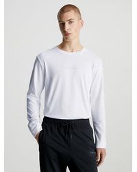 Calvin Klein - Langärmliges Gym-T-Shirt - Lyst
