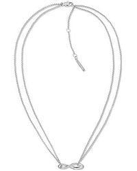 Calvin Klein - Jeans Stainless Steel Infinity Necklace - Lyst