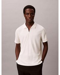 Calvin Klein - Slim Stretch Mesh Polo Shirt - Lyst