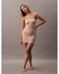 Calvin Klein - Shapewear Slip Dress Stay Put Stretch - Lyst