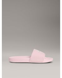 Calvin Klein - Canvas Logo Sliders - Lyst