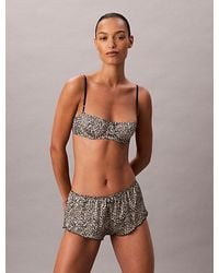Calvin Klein - Satijnen Balconette Beha - Lyst
