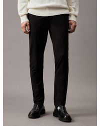 Calvin Klein - Pantalon slim chino avec ceinture - Lyst