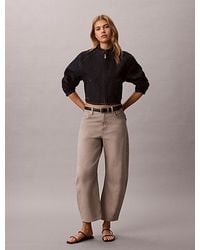 Calvin Klein - Jeans Cropped Barrel Jeans - Lyst