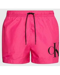 Calvin Klein - Bañador corto con cordón - CK Monogram - Lyst