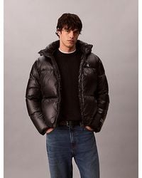 Calvin Klein - Jeans Shiny Nylon Down Puffer Jacket - Lyst