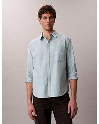 Calvin Klein - Relaxed Gestreept Button-Down Overhemd - Lyst
