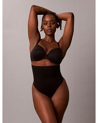 Calvin Klein - High Waisted Shapewear Thong Perfectly Fit Secure Sculpt Shapewear - Lyst