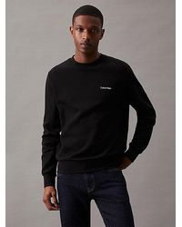 Calvin Klein - Recycled Polyester Sweatshirt - - Black - Men - XXL - Lyst