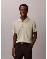 Calvin Klein - Slim Stretch Mesh Polo Shirt - Lyst