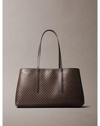 Calvin Klein - Allover Emblem Logo Tote Bag - Lyst