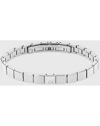 Calvin Klein - Minimalistic Squares Link Bracelet - Lyst