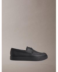 Calvin Klein - Athena Leather Hybrid Boat Shoes - Lyst