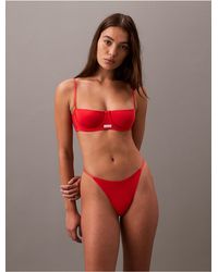 Calvin Klein - Cotton Modal Signature String Bikini - Lyst