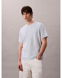 Calvin Klein - Relaxed T-Shirt Met Geborduurd Monogram-Logo - Lyst