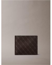 Calvin Klein - Textured Monogram Coin Wallet - Lyst