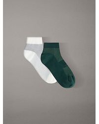 Calvin Klein - 2 Pack Moisture-Wicking Ankle Socks - Lyst