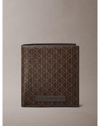 Calvin Klein - Bifold Portemonnee Met All-Over Monogramlogo - Lyst
