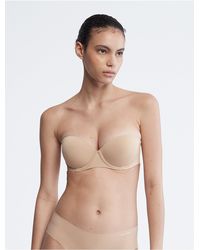 Calvin Klein - Strapless Push-Up Bra - Lyst