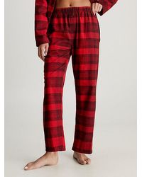 Calvin Klein - Flanellen Pyjamabroek - Lyst