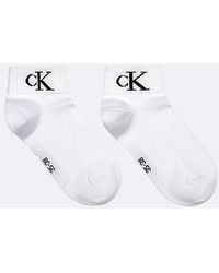 Calvin Klein - Jeans 2 Pack Soft Cotton Stretch Ankle Socks - Lyst