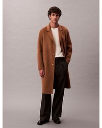 Calvin Klein - Abrigo holgado de lana de doble cara - Lyst