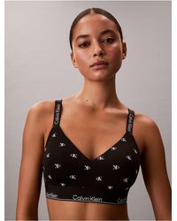 Calvin Klein - Lightly Lined Bralette Icon Cotton Modal - Lyst