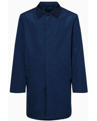 Calvin Klein Gabardina de sarga compacta - Azul