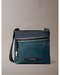 Calvin Klein - Striped Utility Zip Flat Pack - Lyst