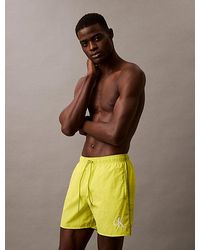 Calvin Klein - Medium Zwemshort Met Trekkoord - Lyst