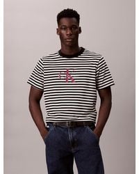 Calvin Klein - T-Shirt Con Logo Monogramma Dal Taglio Relaxed - Lyst